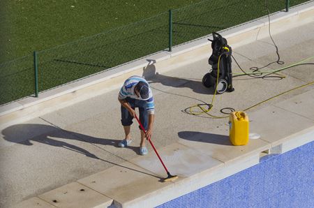 Pool Deck Cleaning